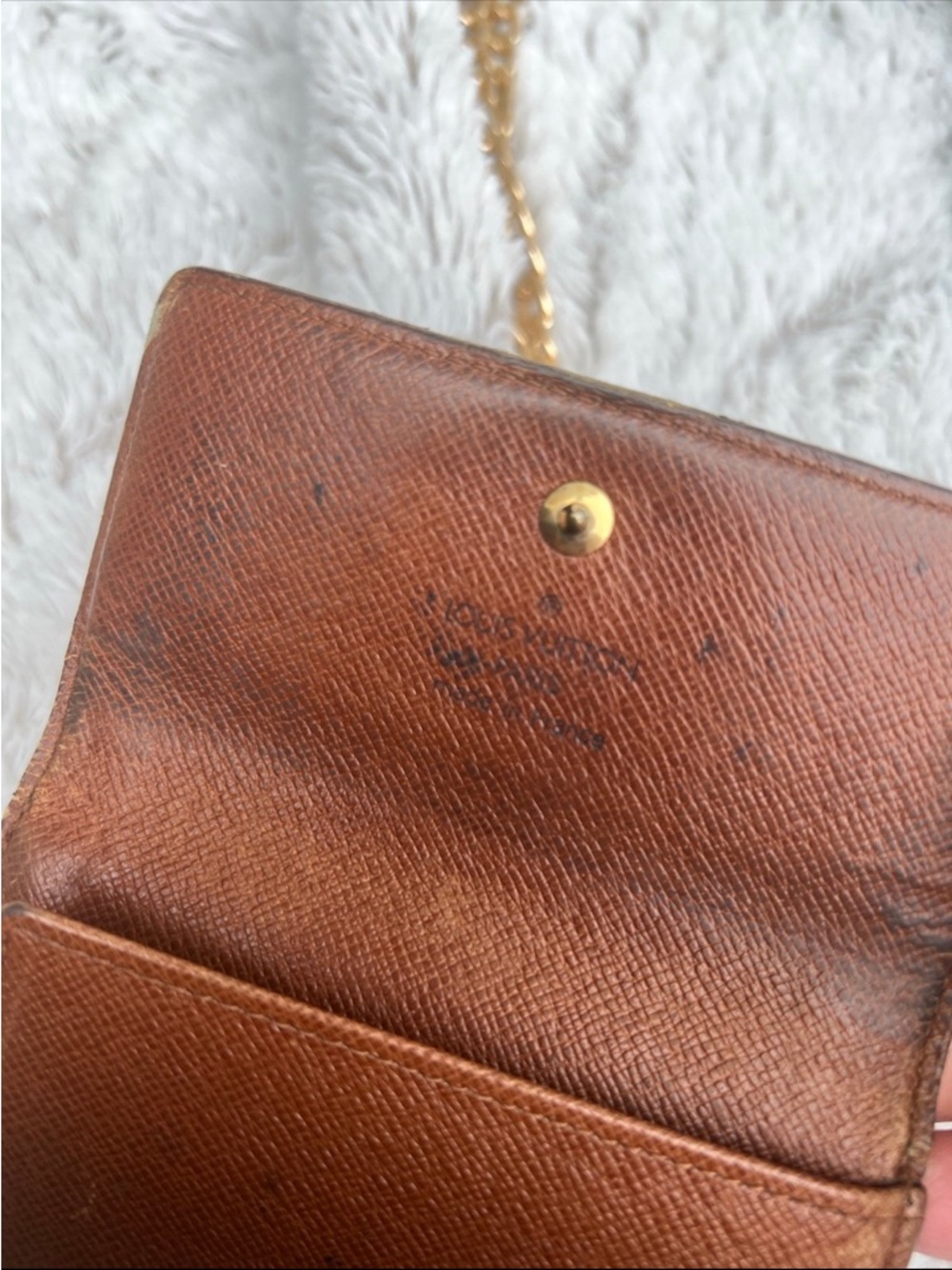Louis Vuitton Monogram Mini Wallet with Gold Chain - Brown - Picture 7 of 9